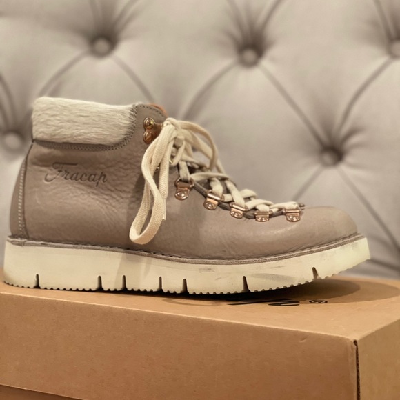 Fracap Leather Hiking Ankle Boot NEW - Picture 1 of 13